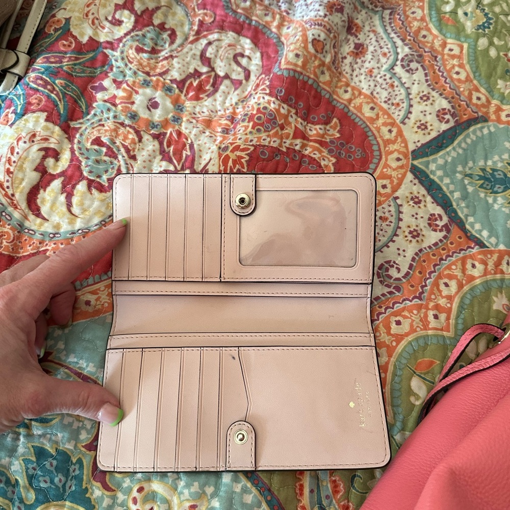 Kate Spade pink purse and wallet